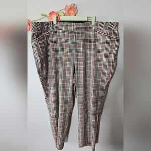 NWT Ava & Viv High Rise Comfort Waist Ankle Pants Plus Size 26W